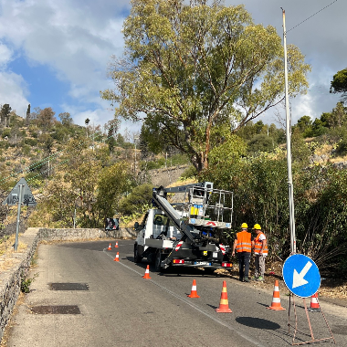 Monte Pellegrino, avviati i lavori per rinnovo ed efficientamento impianto di illuminazione