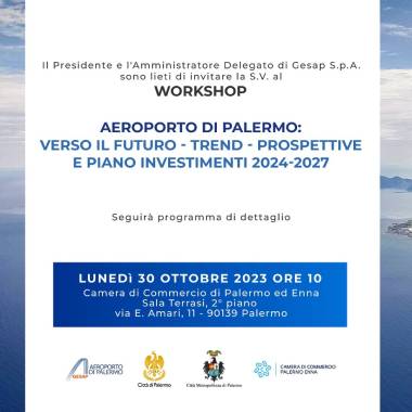 Gesap conferenza stampa piano investimenti aeroporto di Palermo 2024/2027
