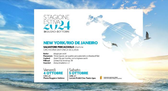 Da New York a Rio de Janeiro con l’Orchestra Sinfonica Siciliana diretta da Salvatore Percacciolo